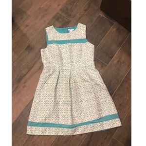 White and blue Esley dress
